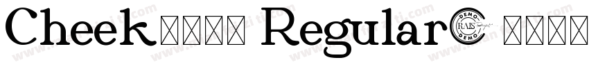 Cheekふぉんと Regular字体转换